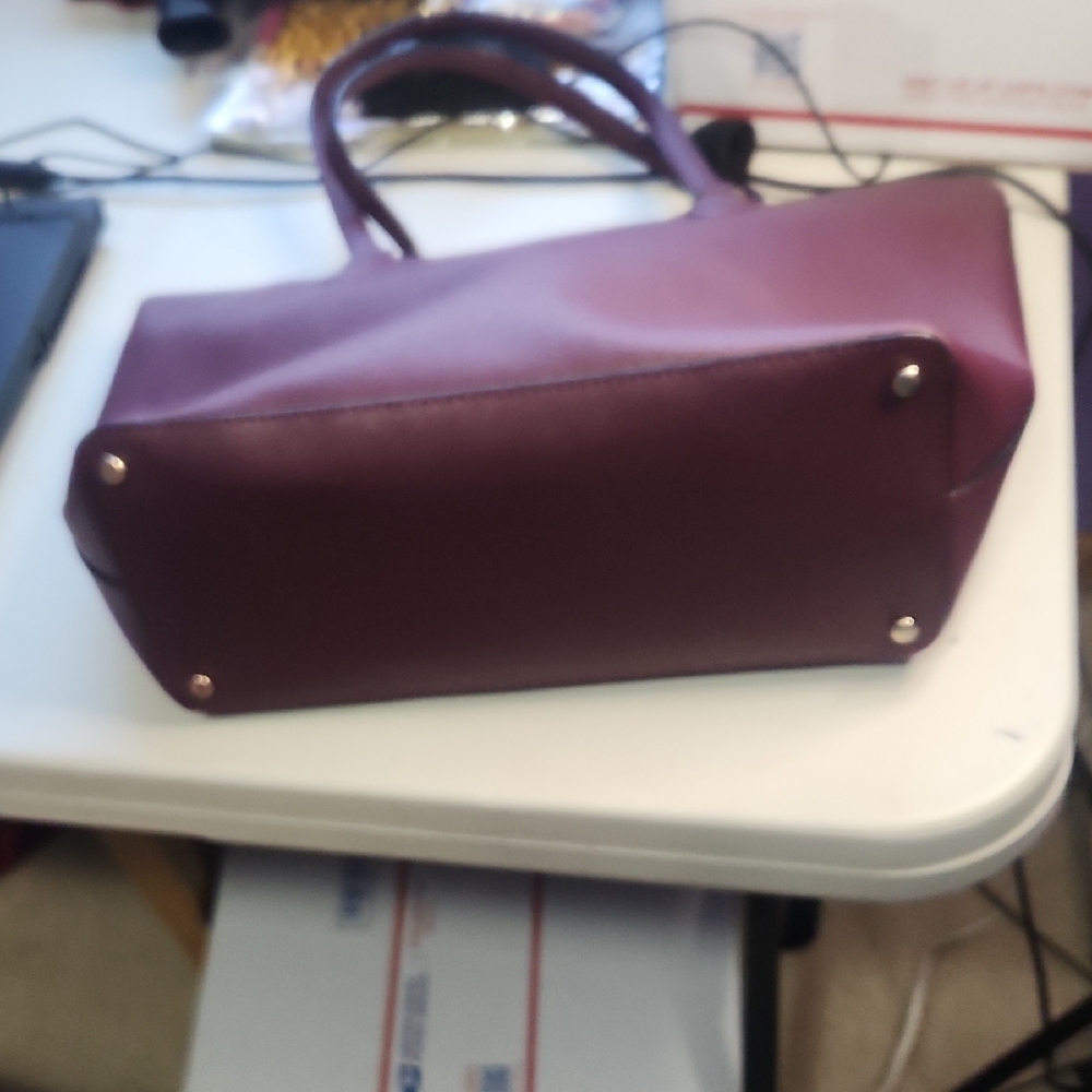 Kate Spade Elegant Coach Burgundy Tote Bag - Picture 7 of 7